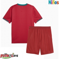 Camiseta Portugal Primera Equipación para niños Mundial 2026 manga corta (+ pantalones cortos)